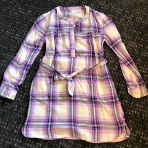 Purple colored plaid GAP dress